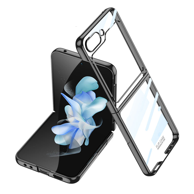 GKK For Samsung Galaxy Z Flip5 5G Electroplating Plastic Phone Case Anti-Scratch Folding Phone Cover Shell GKK For Samsung Galaxy Z Flip5 5G Electroplating Plastic Phone Case Anti-Scratch Folding Phone Cover Shell